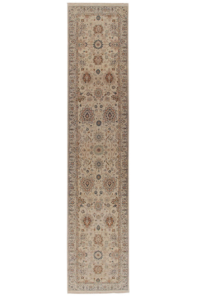 Tappeto orientale classico in lana fine, fatto a mano 358x76cm