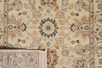 Tappeto orientale classico in lana fine, fatto a mano 358x76cm