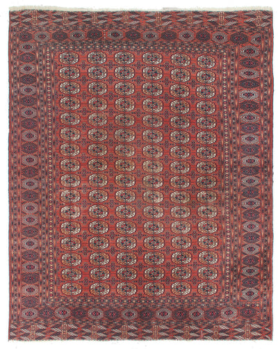 Antique Bouchara Oriental Rug: Authentic Turkmen Rug 323x255cm