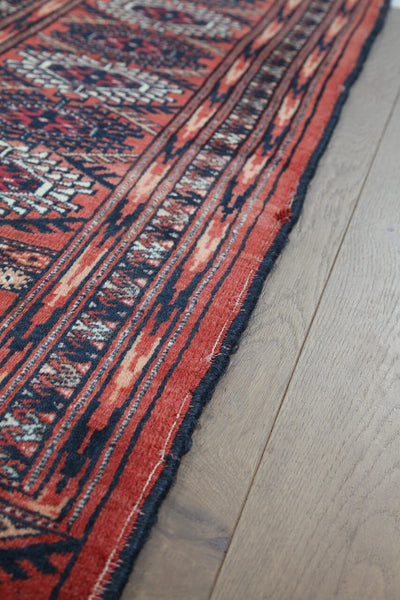 Antique Bouchara Oriental Rug: Authentic Turkmen Rug 323x255cm