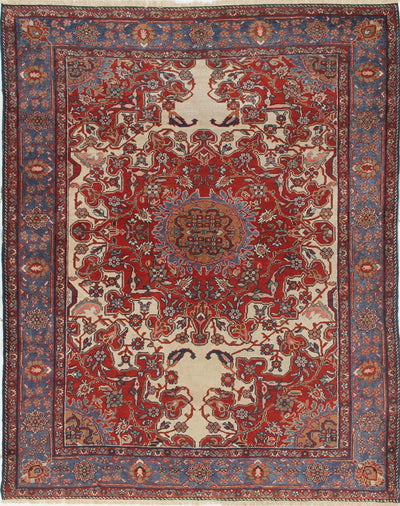 Tappeto Malayer Antico Persiano Autentico | Annodato a Mano 181x141cm - CarpetLiving
