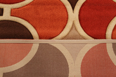 Tappeto Sixties Orange Geometrico Anni '60 - CarpetLiving