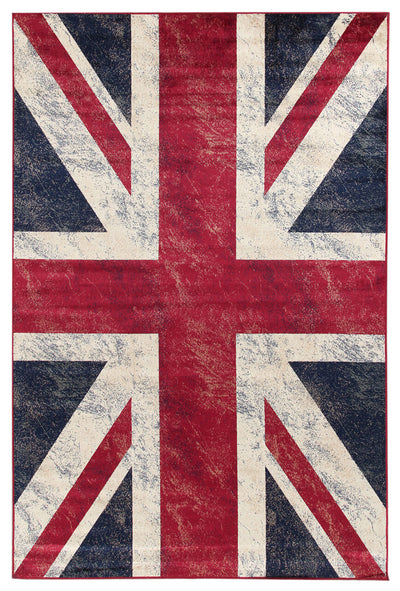 Tappeto Bandiera Inglese UK - Union Jack - Ideale per Camera da letto e Cameretta Bambini - CarpetLiving