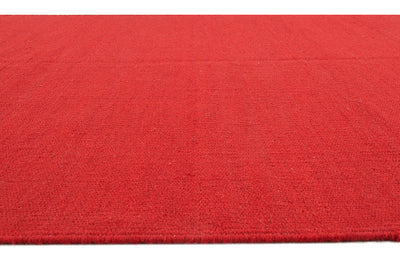 Tappeto in lana - fatto a mano - Ubique Rosso  – Tinta Unita - stile essenziale - CarpetLiving