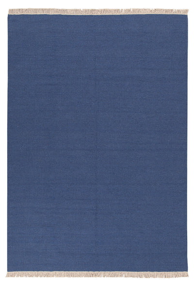 Tappeto in lana - fatto a mano - Ubique Blu Denim  – Tinta Unita - stile essenziale - CarpetLiving