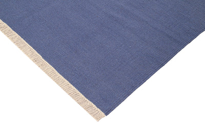 Tappeto in lana - fatto a mano - Ubique Blu Denim  – Tinta Unita - stile essenziale - CarpetLiving
