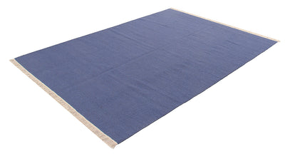 Tappeto in lana - fatto a mano - Ubique Blu Denim  – Tinta Unita - stile essenziale - CarpetLiving