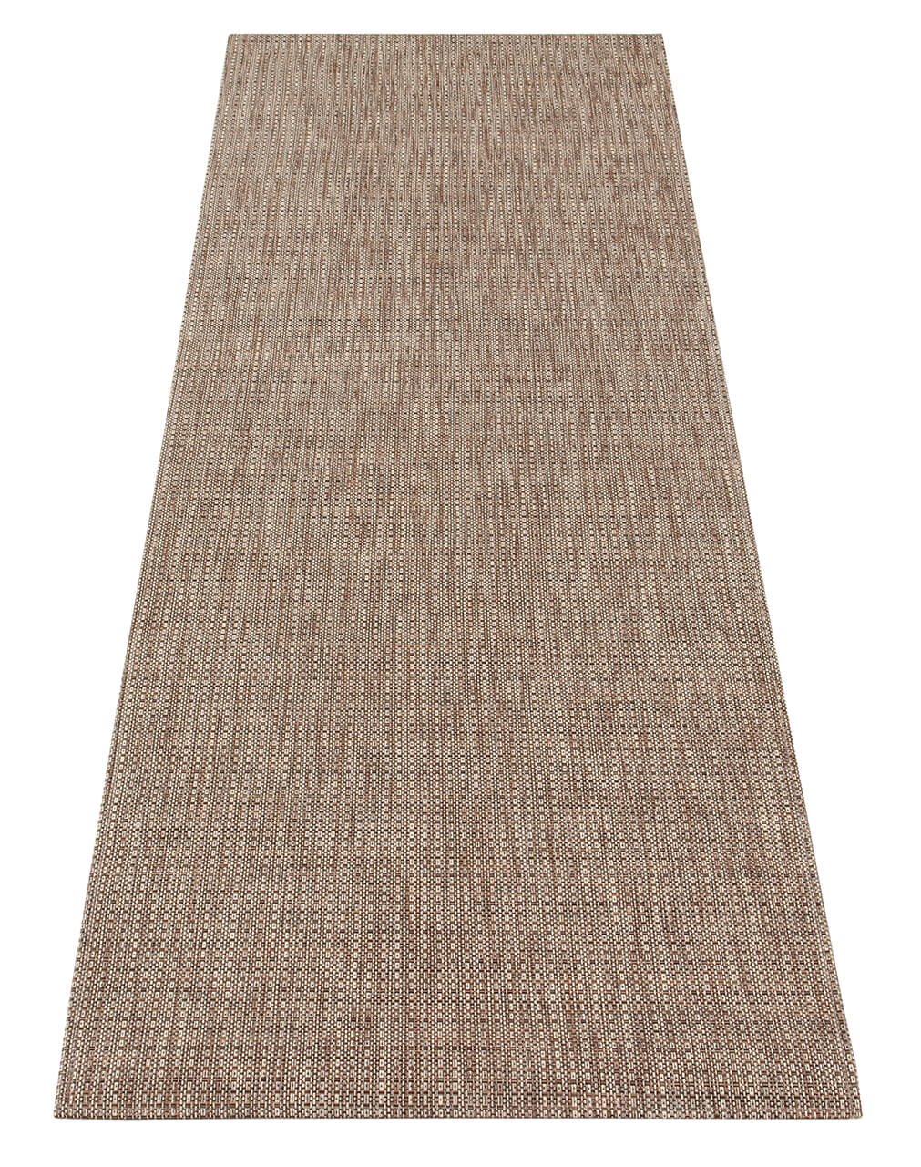 Capslpad Tappeto Passatoia Corridoio 80x150 Cm - Effetto Iuta Lavabile - Nero/Marrone Antiscivolo
