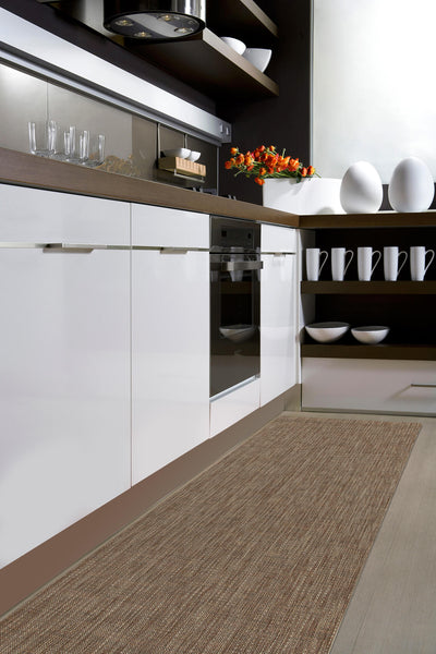 Tappeto Passatoia I-Tex Harvest Nature Marrone - Antiscivolo | Ideale per Cucina e Bagno - CarpetLiving