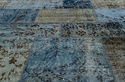 PATCHWORK GREY BLUE - CarpetLiving