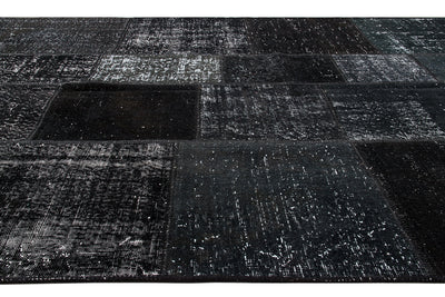 PATCHWORK BLACK GREY - CarpetLiving