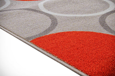 Tappeto per la Cucina - OPTY - Beige e Arancione - Antiscivolo - CarpetLiving