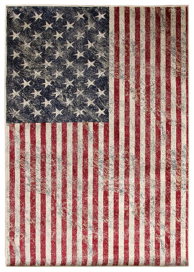Tappeto Bandiera Stati Uniti USA - POP ROCK - Ideale per Cameretta - CarpetLiving