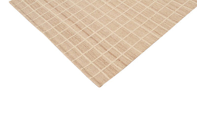 Tappeto Kilim Moderno in Lana e Cotone - Realizzato a mano - Avorio | Ideale per Soggiorno, Camera da Letto, Sala da Pranzo - CarpetLiving