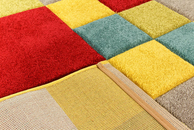 Tappeto Moderno Allegra - Multicolore - Morbido e Antiscivolo | Ideale per Soggiorno, Camera da letto e Cameretta - CarpetLiving
