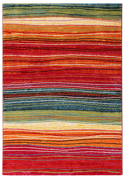 Tappeto Geometrico Multicolore Gioia C - Antiscivolo - Ideale per Soggiorno e Camera da letto - CarpetLiving