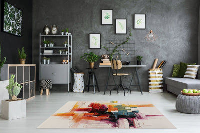 Tappeto Moderno Gallery D - Multicolore Geometrico - Antiscivolo | Ideale per Soggiorno, Camera da letto e Cameretta - CarpetLiving