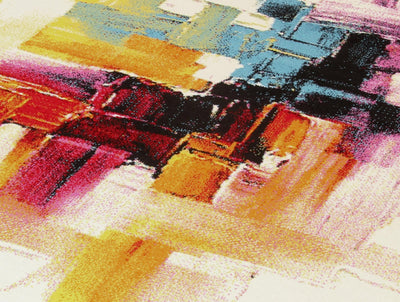 Tappeto Moderno Gallery D - Multicolore Geometrico - Antiscivolo | Ideale per Soggiorno, Camera da letto e Cameretta - CarpetLiving