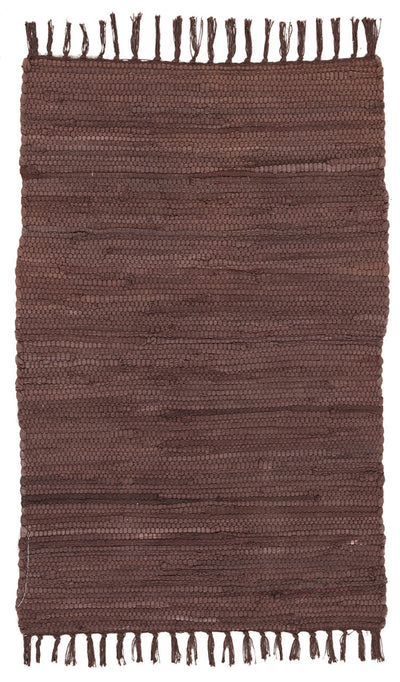 Tappeto Abano Marrone in Cotone - Lavabile in Lavatrice - Ideale per Bagno o Cucina - CarpetLiving