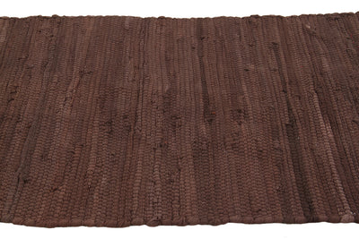 Tappeto Abano Marrone in Cotone - Lavabile in Lavatrice - Ideale per Bagno o Cucina - CarpetLiving