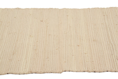 Tappeto Abano Avorio in Cotone - Lavabile in Lavatrice - Ideale per Bagno o Cucina - CarpetLiving