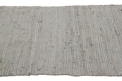 Tappeto Abano Grigio in Cotone - Lavabile in Lavatrice - Ideale per Bagno o Cucina - CarpetLiving