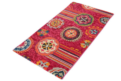 Tappeto colorato Tangeri 2 Fuchsia stile mediterraneo - CarpetLiving