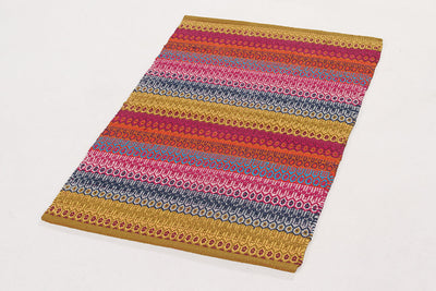 Tappeto in Cotone Multicolore Senegal - Lavabile in Lavatrice - Fatto a mano - CarpetLiving