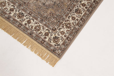 Tappeto Vintage E – Viscosa Stile Orientale – Marrone Beige - CarpetLiving