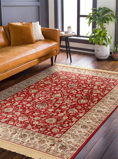 Tappeto classico Farshian Hereke 2 Red - floreale elegante - CarpetLiving