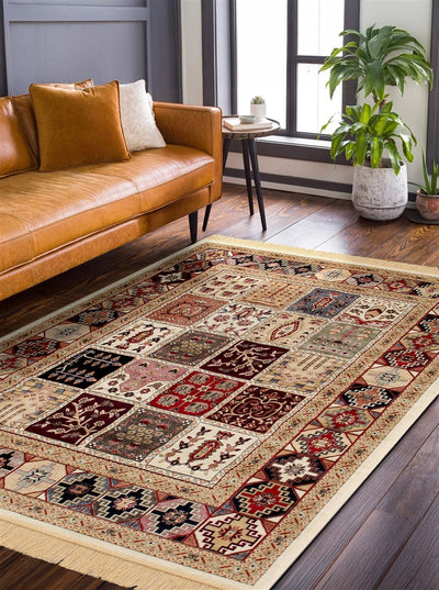 Tappeto Classico Orientale Avorio - Farshian Bachtiar Ivory - Ideale per Soggiorno, Sala da Pranzo, Camera da Letto - CarpetLiving