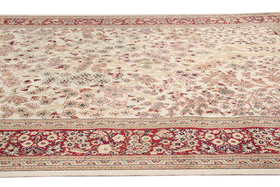 Tappeto Classico Orientale Avorio Rosso - Farshian - Ideale per Soggiorno, Sala da Pranzo, Camera da Letto - CarpetLiving