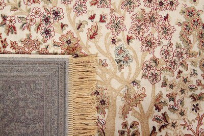 Tappeto Classico Orientale Avorio Rosso - Farshian - Ideale per Soggiorno, Sala da Pranzo, Camera da Letto - CarpetLiving