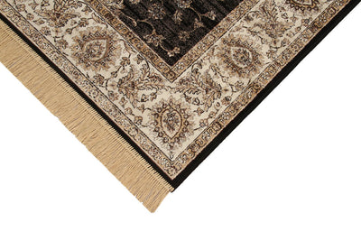 Tappeto Vintage Ziegler 1 Black – Stile Classico – Nero e Beige - CarpetLiving