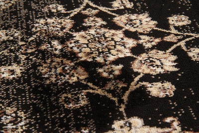 Tappeto Vintage Ziegler 1 Black – Stile Classico – Nero e Beige - CarpetLiving