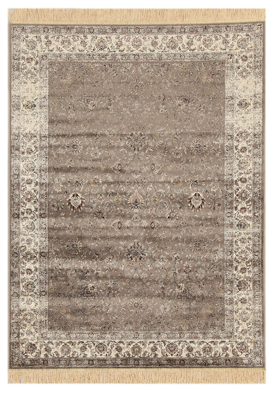 Tappeto Vintage Tabriz 1 Grey Blue – Viscosa Stile Orientale – Grigio Blu - CarpetLiving