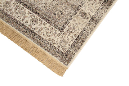 Tappeto Classico Vintage Kashan 1 Creme - Viscosa