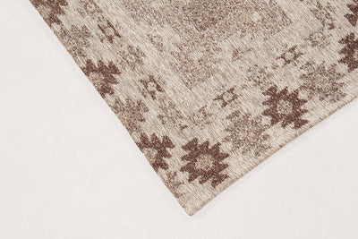 Tappeto Velluto Etnik – Patchwork Geometrico – Beige Marrone - CarpetLiving