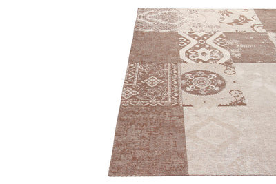 Tappeto Velluto Ensemble – Motivo Orientale Mix – Naturale e Marrone - CarpetLiving