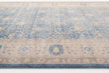 Tappeto Stile Orientale Vintage - Parma - Grigio Blu chiaro | Ideale per Soggiorno e Sala da Pranzo