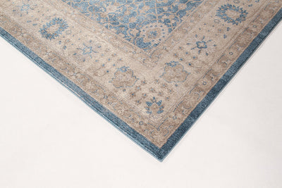 Tappeto Stile Orientale Vintage - Parma - Grigio Blu chiaro | Ideale per Soggiorno e Sala da Pranzo - CarpetLiving