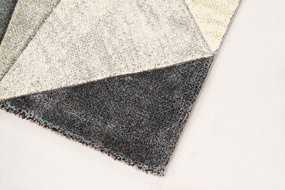 Tappeto Moderno Ray Geometrico - Grigio Verde - Antiscivolo | Ideale per Soggiorno, Camera da Letto, Sala da Pranzo - CarpetLiving