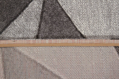 Tappeto Moderno Ray Geometrico - Grigio Dark - Antiscivolo | Ideale per Soggiorno, Camera da Letto, Sala da Pranzo - CarpetLiving