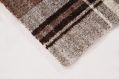 Tappeto Moderno COLORS Tartan Marrone – Design Contemporaneo - CarpetLiving