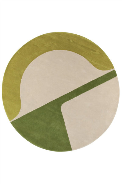 Amini Carpets - Tappeto JC-7 ISOLA Green - Rotondo 200Ø cm