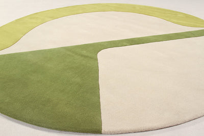 Amini Carpets - Tappeto JC-7 ISOLA Green - Rotondo 200Ø cm