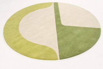 Amini Carpets - Tappeto JC-7 ISOLA Green - Rotondo 200Ø cm