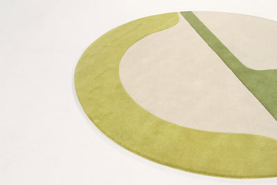 Amini Carpets - Tappeto JC-7 ISOLA Green - Rotondo 200Ø cm