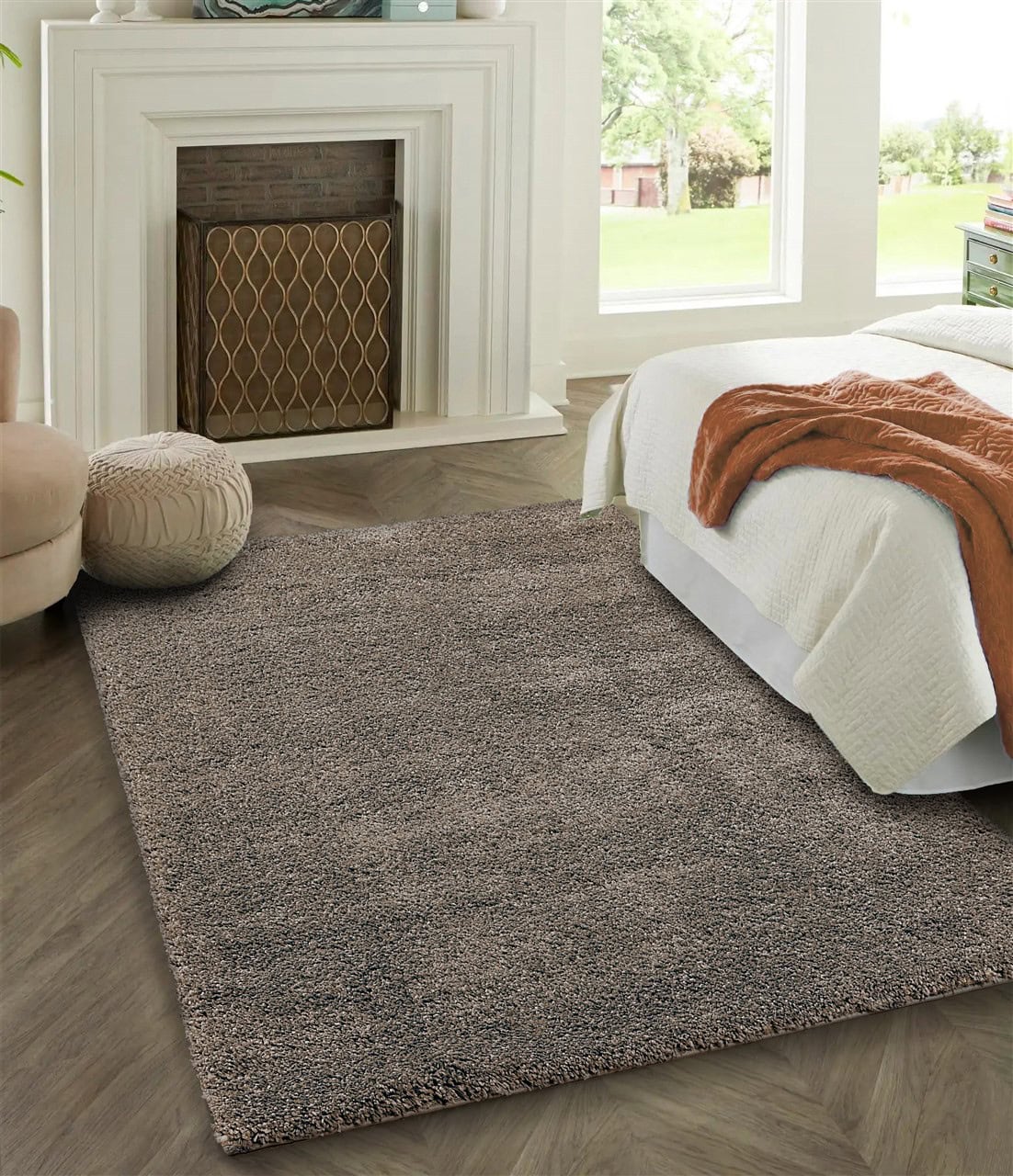 Tappeto Shaggy Oscar Beige - Tinta Unita - Morbido e Resistente | Ideale per Soggiorno e Camera da Letto