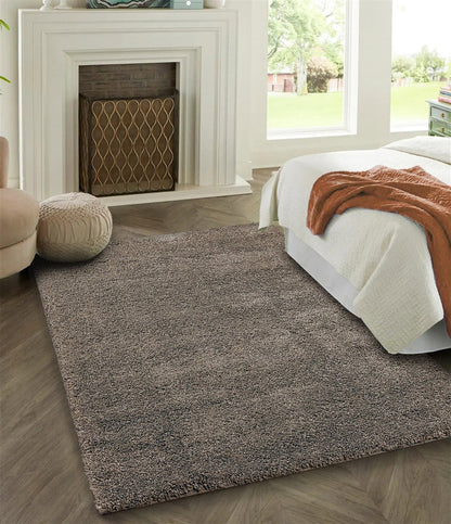 Tappeto Shaggy Oscar Beige - Tinta Unita - Morbido e Resistente | Ideale per Soggiorno e Camera da Letto